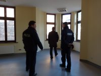 Komisariat I Policji w Zabrzu - wizytacja insp. Piotra Kuci