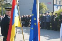 Uczestnicy zabrzańskich uroczystości upamiętniających Ofiary Zbrodni Katyńskiej