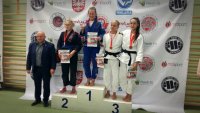 mł.asp. Izabela Herdzik zabrzańska policjantka, która zdobyła dwa brązowe medale na otwartych Mistrzostwach Polski Ju-Jitsu