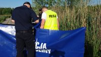 Zabrzańscy policjanci i strażacy podczas akcji poszukiwawczej