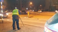 Zabrzańscy policjanci na miejscu zdarzenia drogowego